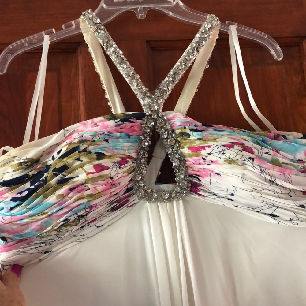 White prom dress- size 10